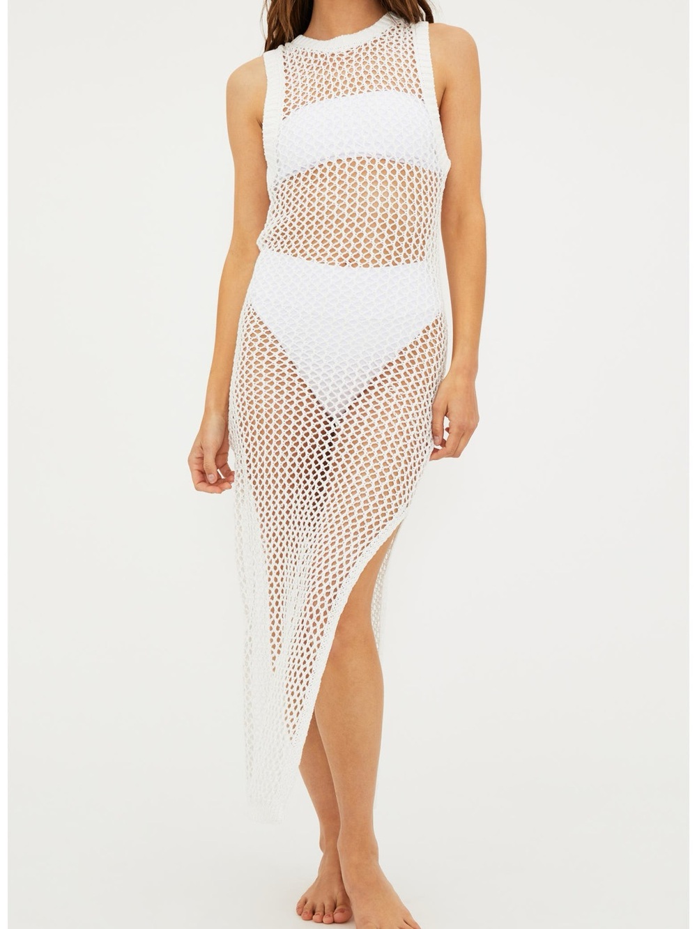 Beach Riot Holly Sheer Open Knit Cover-Up Dress Size M